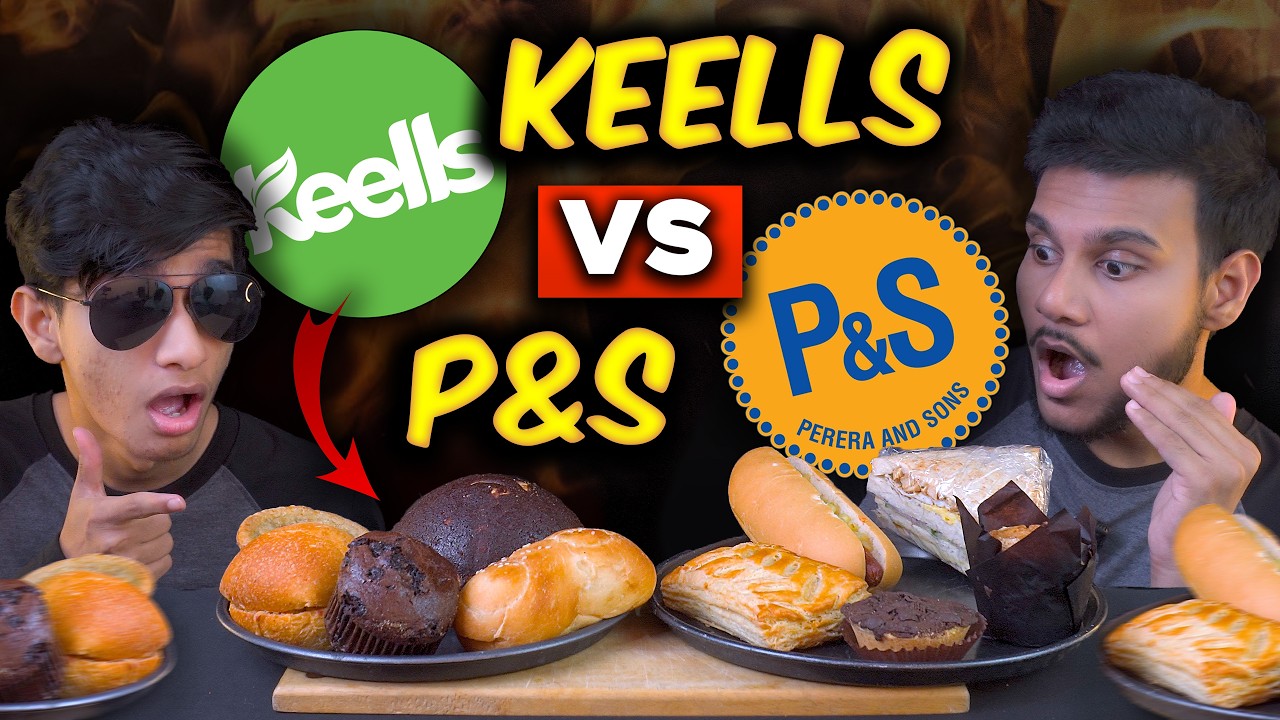 KEELLS VS P&S | SHORT EATS | SRI LANKAN FOOD |  FOOD REVIEW | Magu ASMR