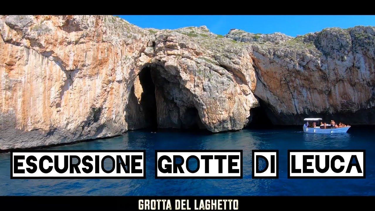 Escursione alle grotte di Leuca  (Salento) snorkeling e spiagge 4k