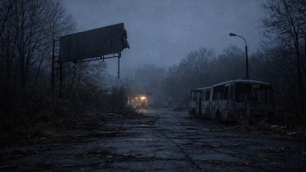 Terminal Silence Urbex | Post Apocalyptic Dark Ambient Journey - Abandoned Bus Station Atmosphere