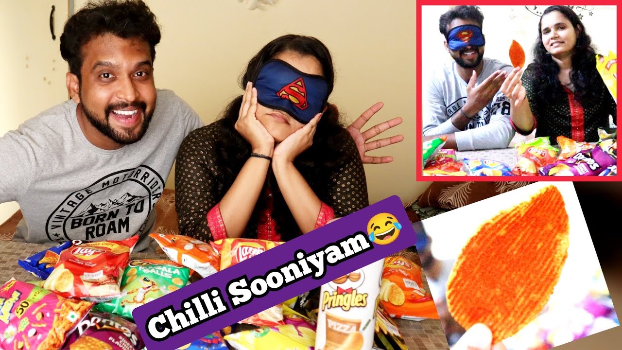 Blindfold Guess the Lays challenge | Adi and mahi