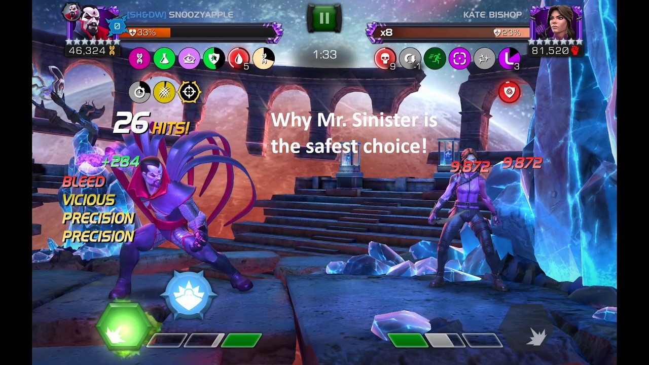 Coliseum: Why Mr. Sinister is the safest option.