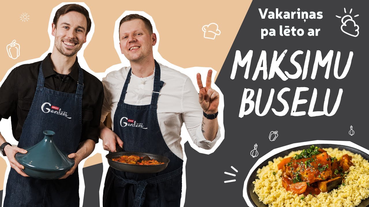 Vakariņas PA LĒTO | Aktieris Maksims Busels gatavo kuskusu ar vistu un dārzeņiem 🍗🥘