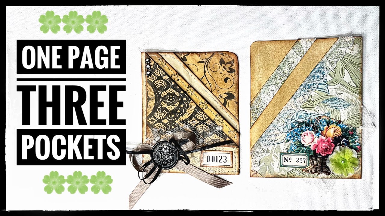 One Page - Three Pockets - Junk Journal