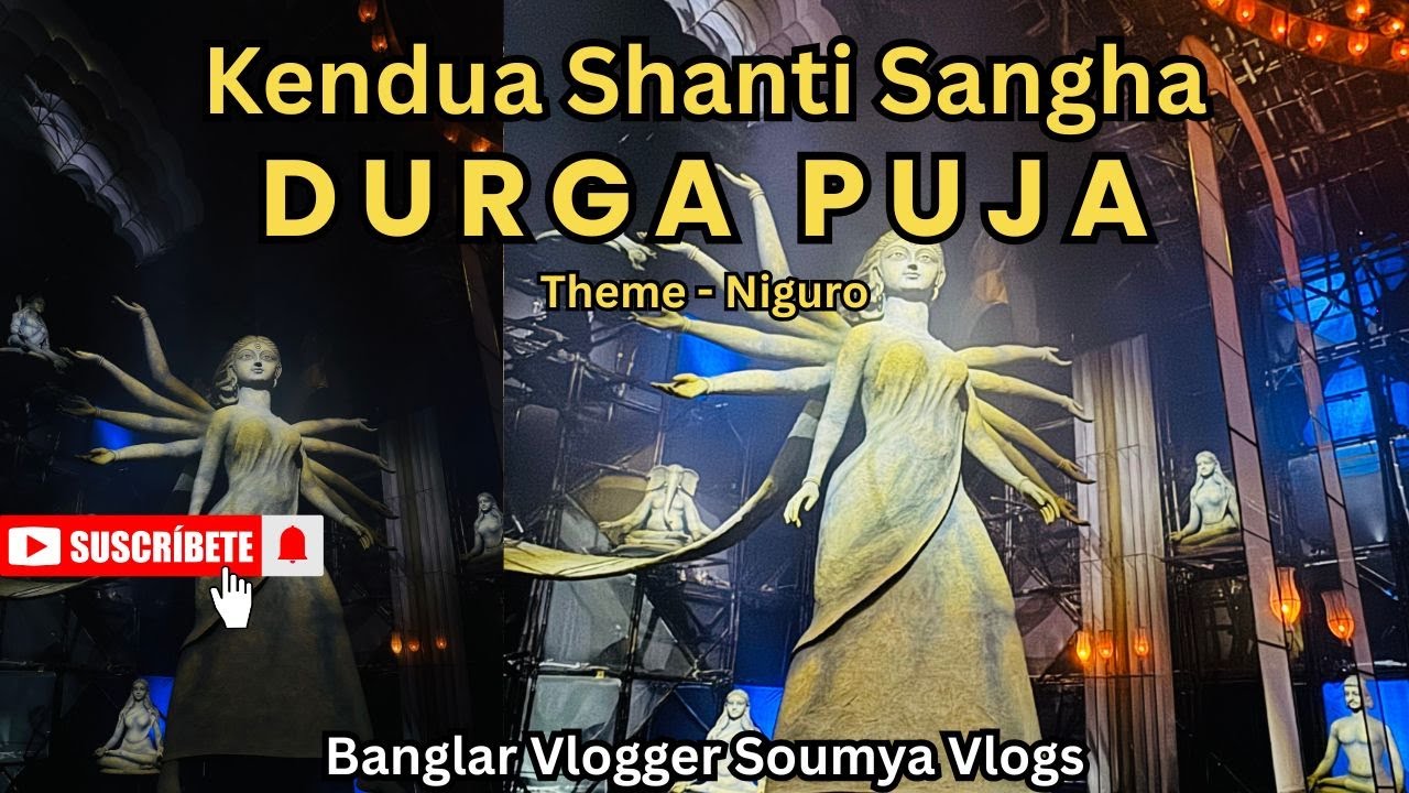 Most exceptional Durga Puja 2025📍Kendua Shanti Sangha.                               Theme - Niguro
