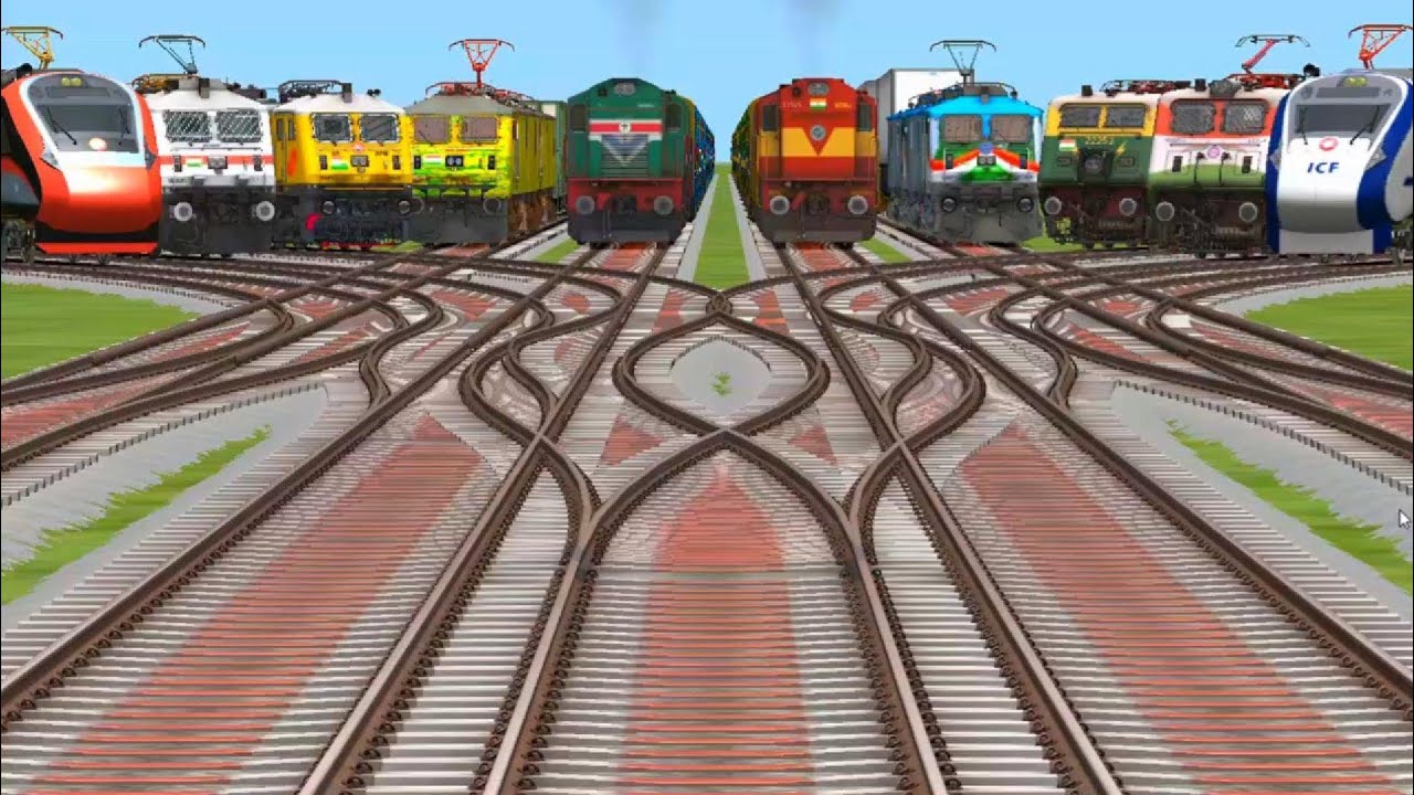 New trains dijle enjeen and electri forest route change railway game's local ground speed test fast 