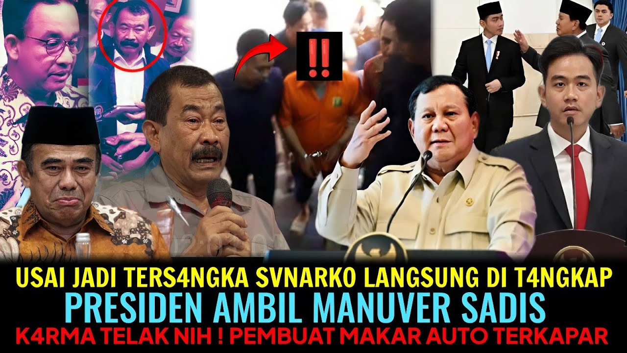 USAI JADI TERS4NGKA SVNARKO LANGSUNG DI TANGKAP😱PRESIDEN AMBIL MANUVER SADIS❗ PEMBUAT MAKAR TERKAPAR