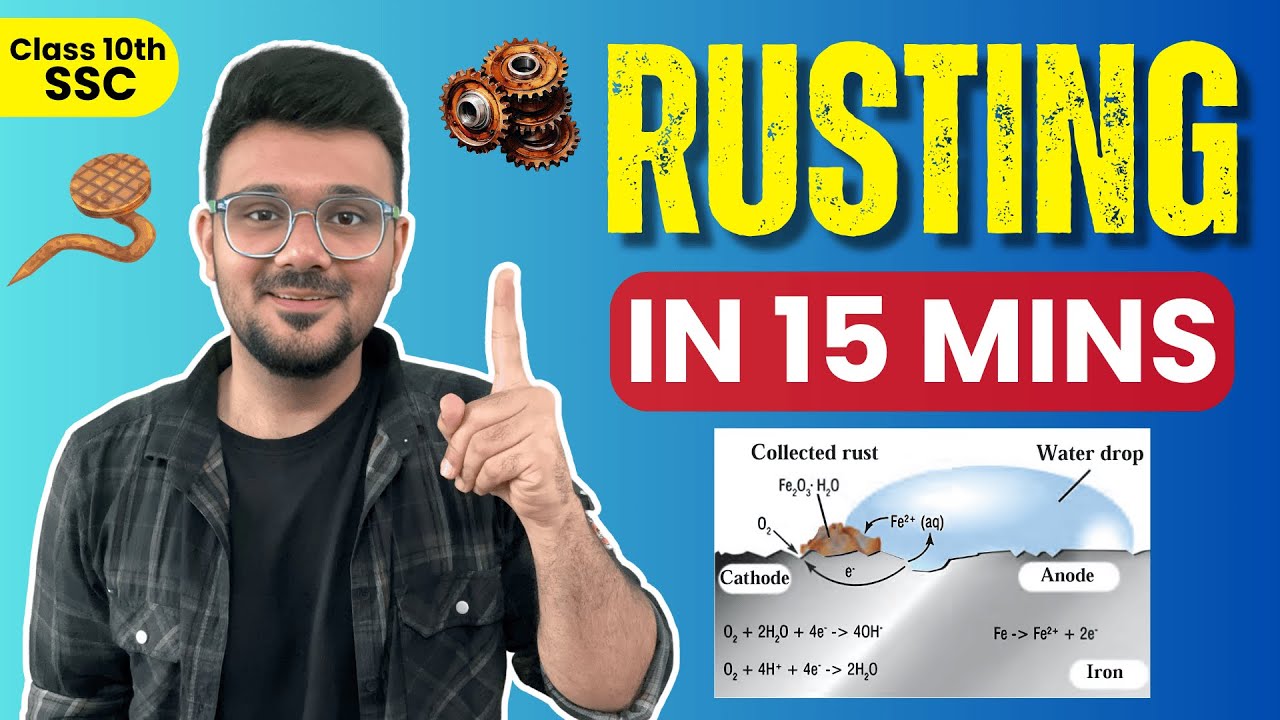 Rusting of Iron in 15 Minutes🤓✅ || Chemical Reactions and Equations || Class 10 SSC