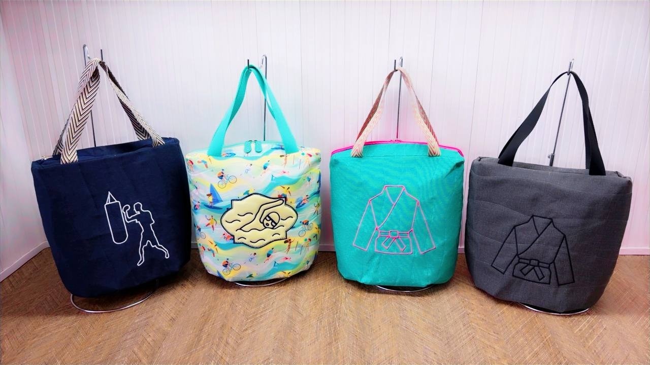 Como fazer BOLSA ESPORTE  rápida e fácil de fazer, Molde grátis - Costura Criativa - Passo a passo