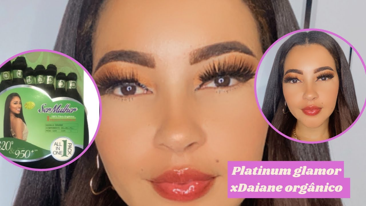 Cabelo Platinum Glamor human hair x Daine orgânico