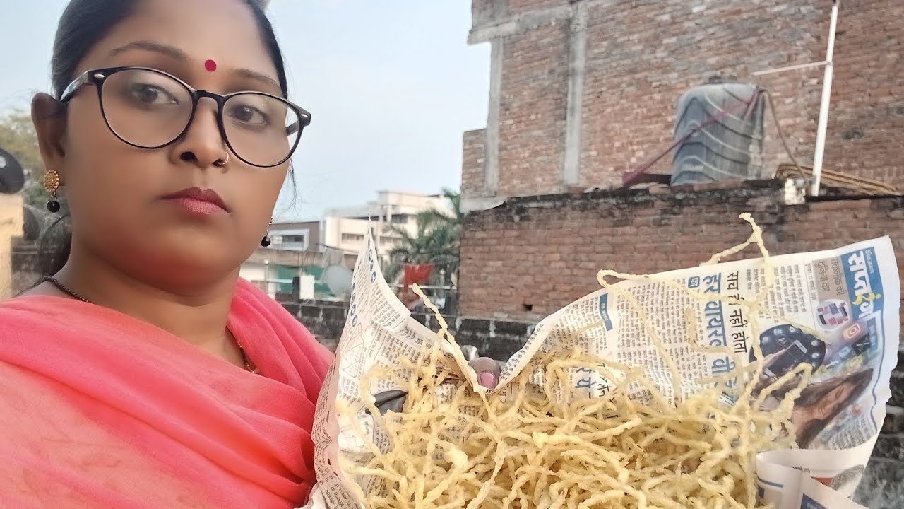 Crunchy Kurkure Dar Papad chawal ka