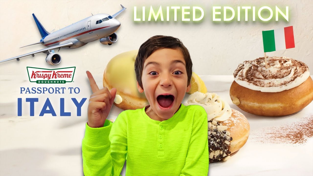 LIMITED EDITION Krispy Kreme | ITALIAN Doughnuts For Kids | #krispykremedoughnuts