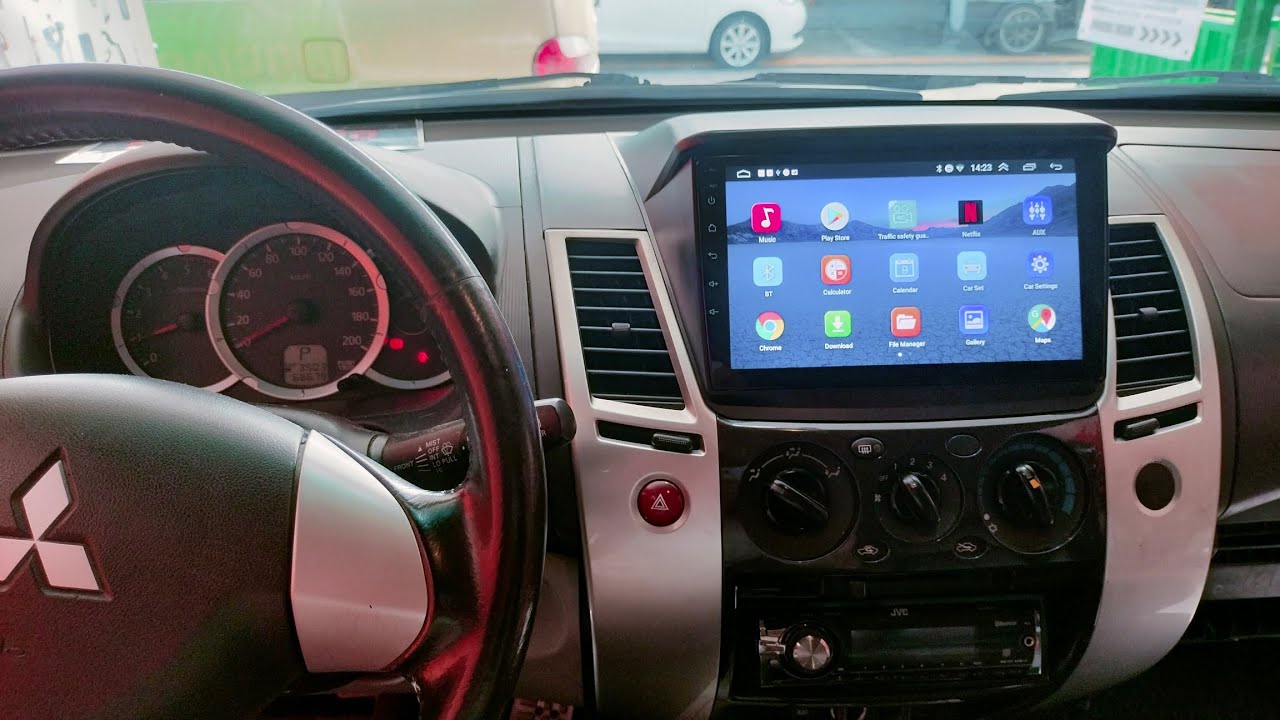 MITSHUBISHI MONTERO SPORTS 2012 Installed Original Android Head Unit, and Camera