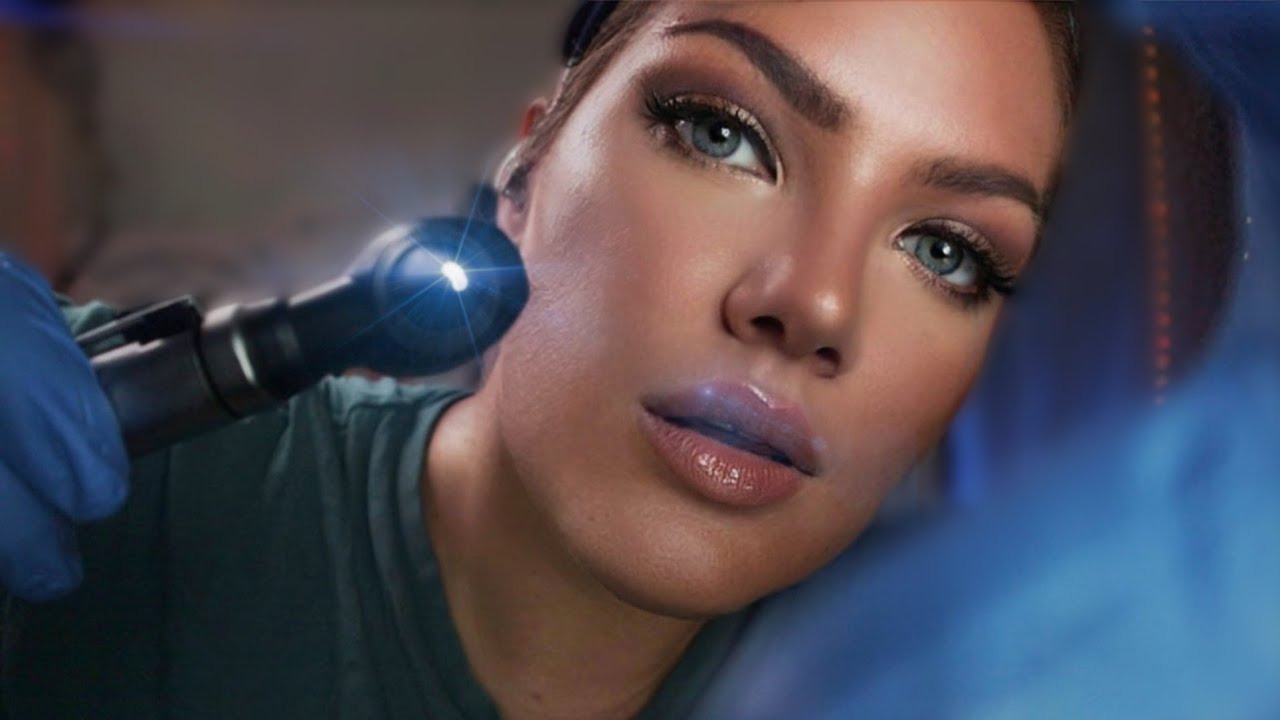 ASMR Full Otoscope Exam, Ear, Nose, Eye, SUPER Up Close, Realistic Medical Inspection