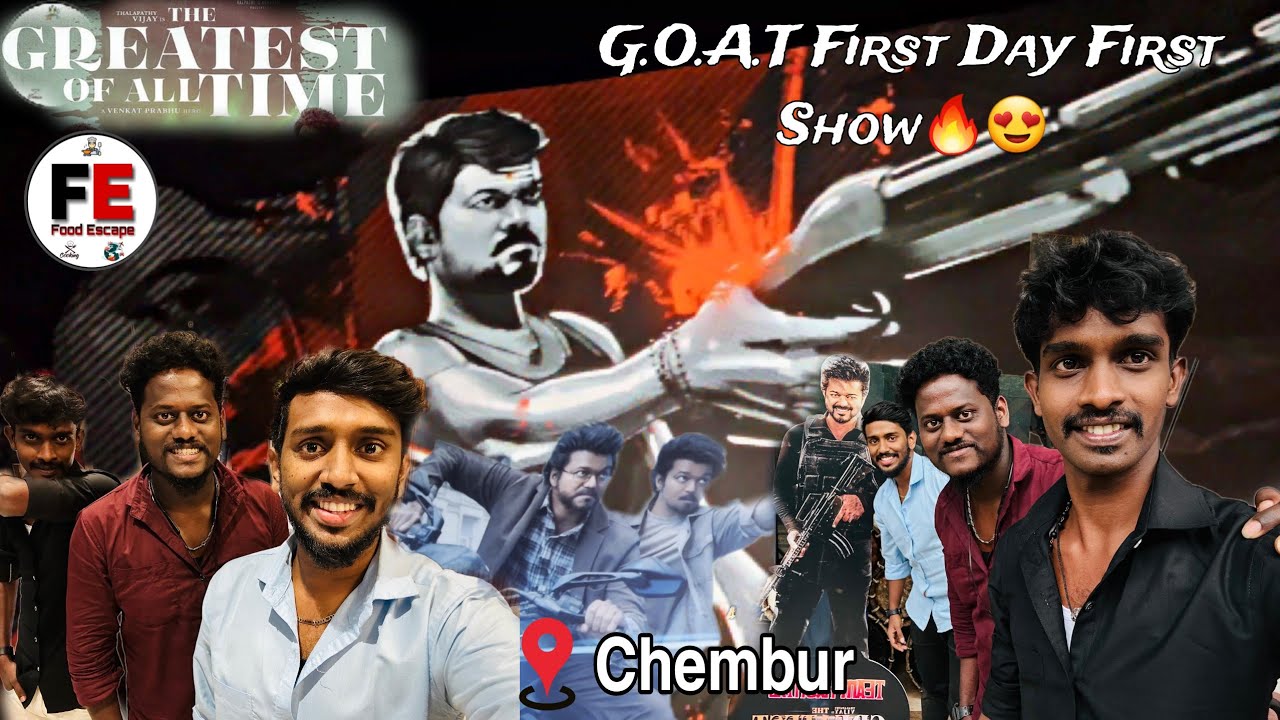 GOAT first Day First Show Celebration In Mumbai Chembur🤩🔥🔥🥳