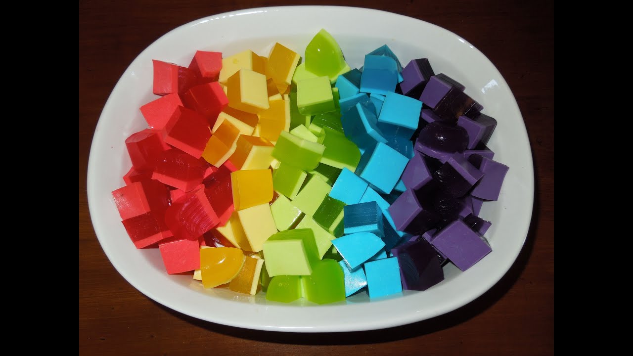 Rainbow Cream Jello Recipe Easy