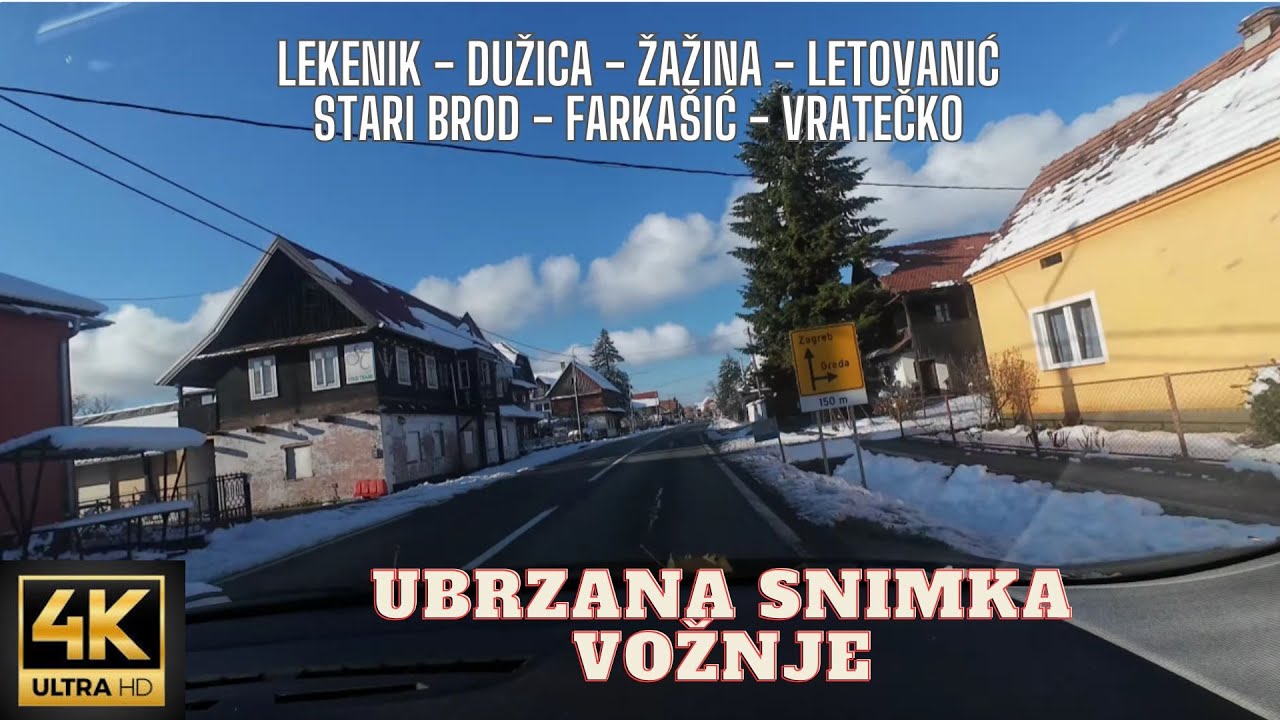 🚗 Snimka vožnje -Vratečko - Letovanić - Žažina - Lekenik #drive #driver #f1driver