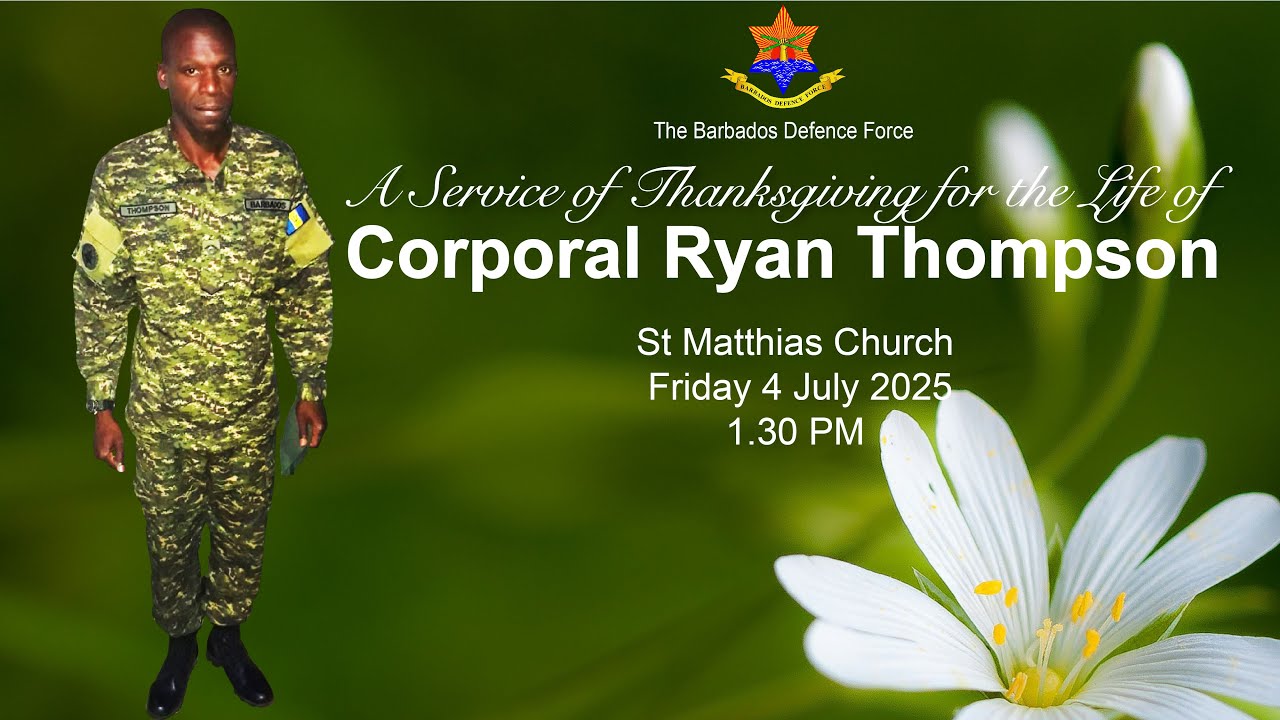 A Service of Thanksgiving for the Life of the late Corporal Ryan Thompson
