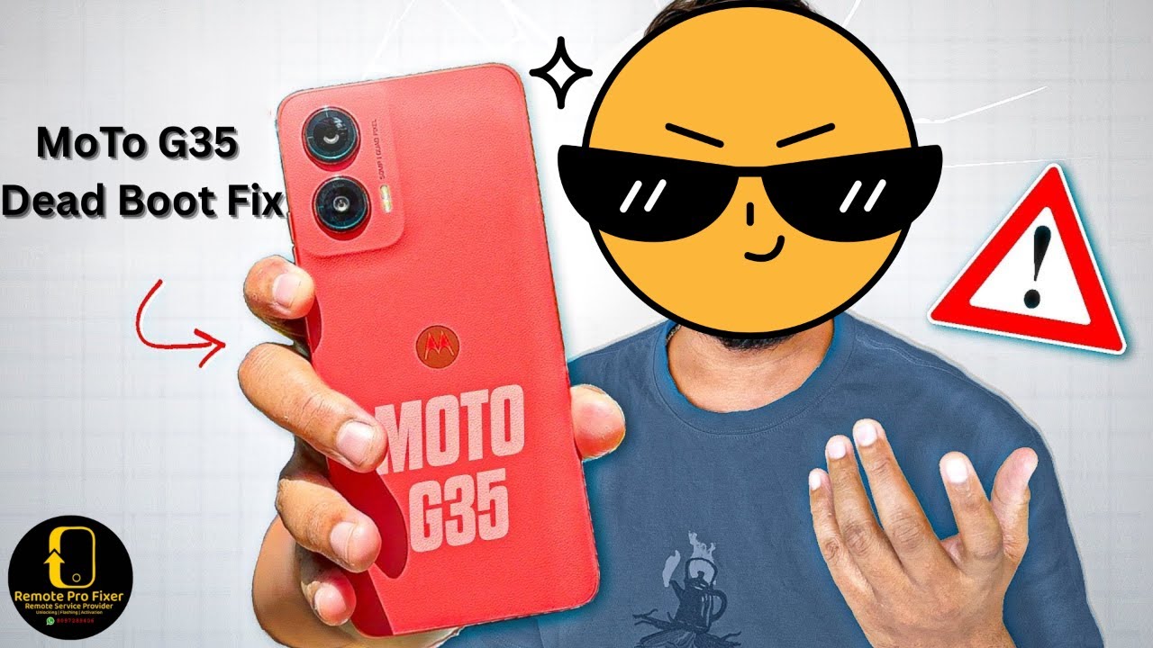 Motorola Moto G35 XT2433-3 After FRP Remove Dead Boot Repair | Paid Service Only Remotely Work