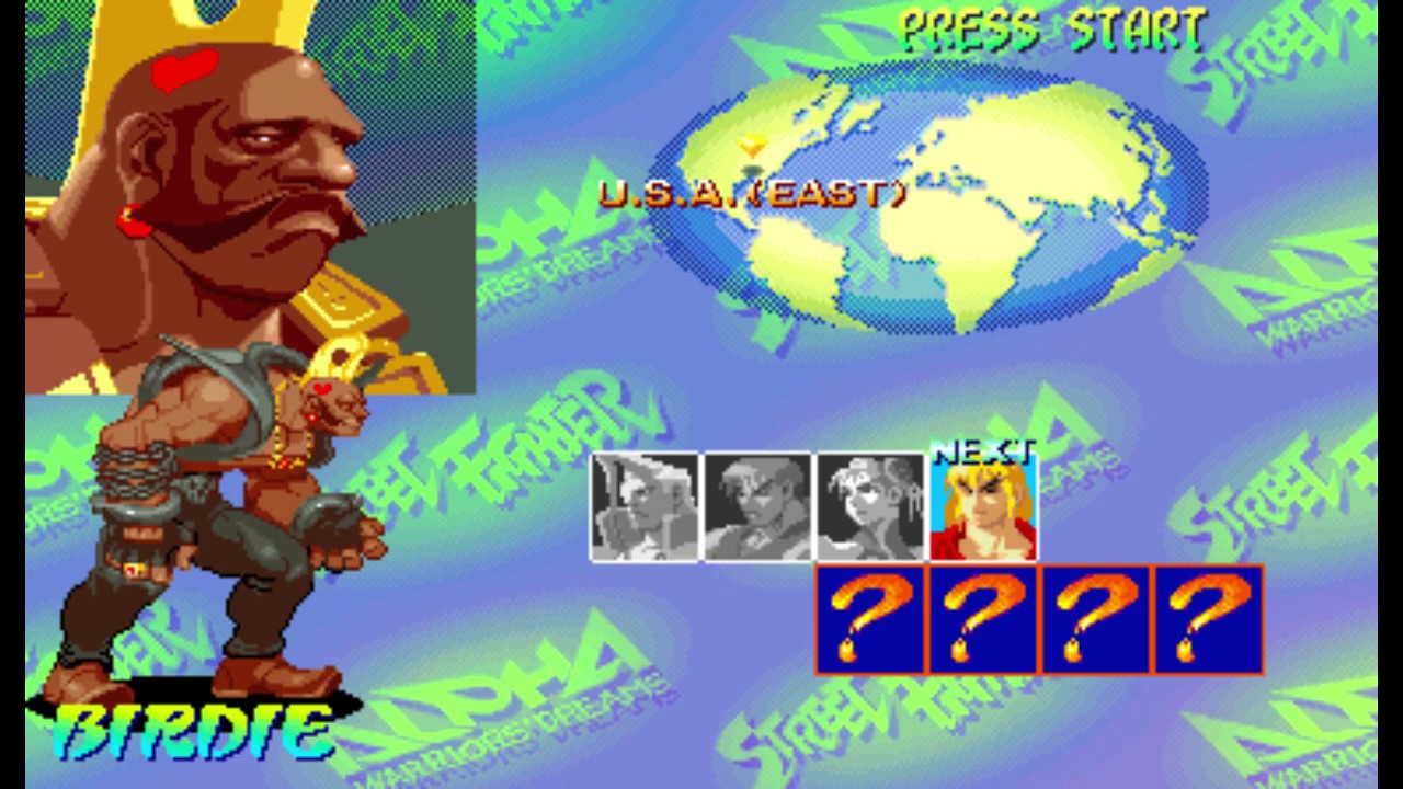 Street Fighter Alpha 1 ( Arcade ) - Birdie Playthrough ( Nov 28, 2016 )