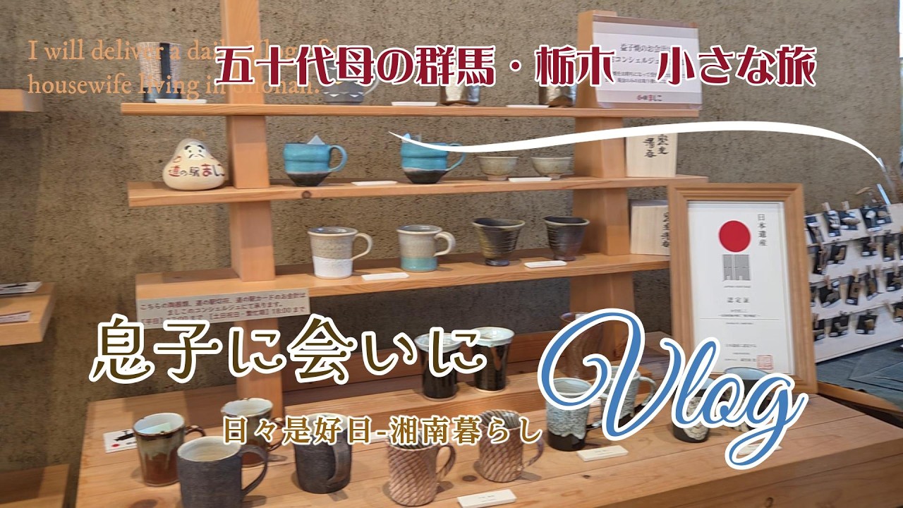 【暮らしのVlog】23歳一人暮らしの息子に会いに群馬へ｜50代母の小さな旅Vlog