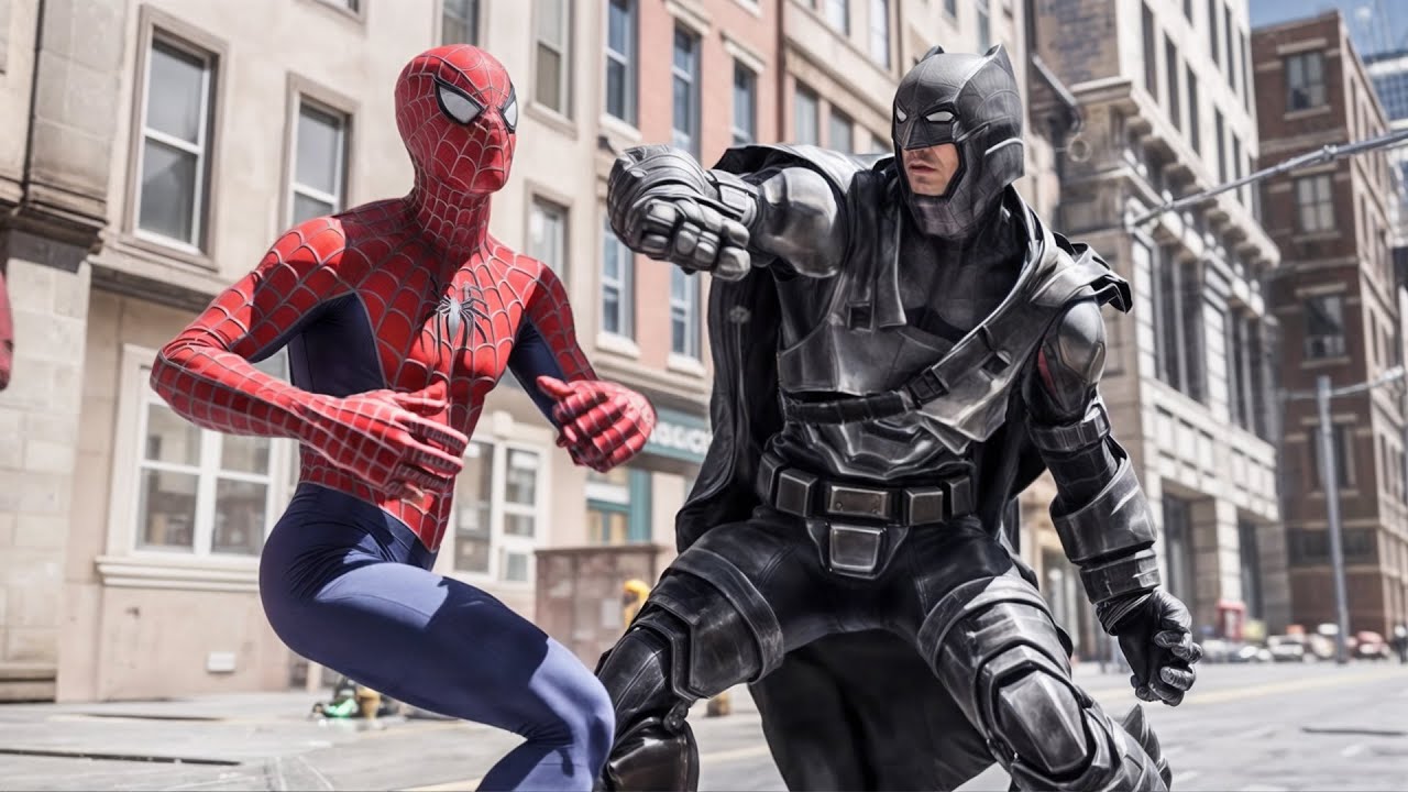Spiderman vs Batman - Fight Scene