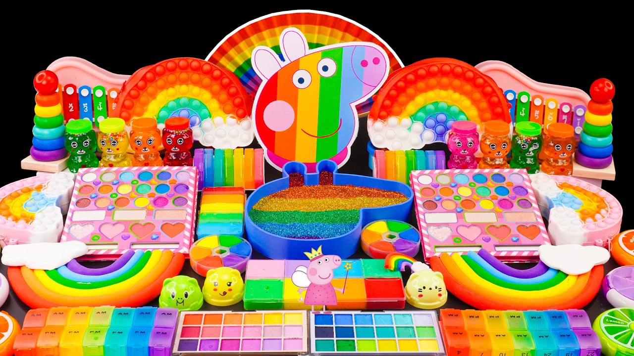 Peppa Pig Slime: Zufälliges Süßigkeitenmischen | 2 Stunden befriedigendes Schleimmischen