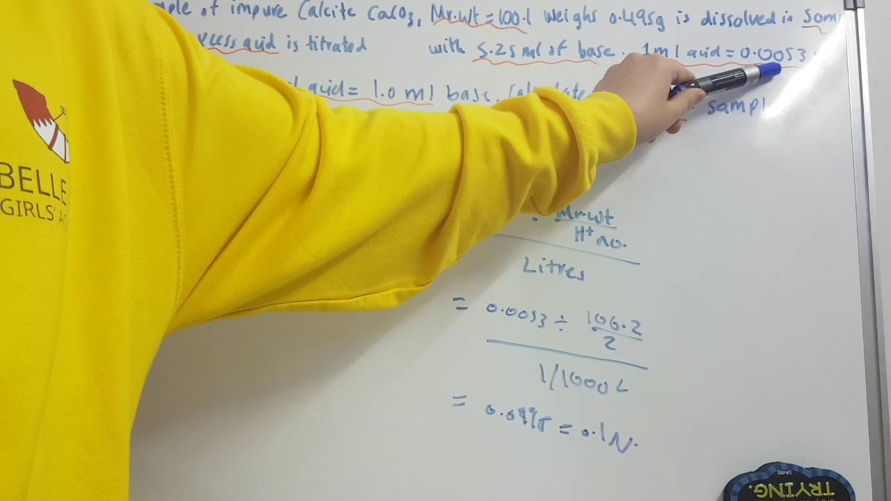 هندسة كيمياوي كيمياء تحليلية مرحلة اولى فصل ال Normality و ال Molarity جزء الثاني