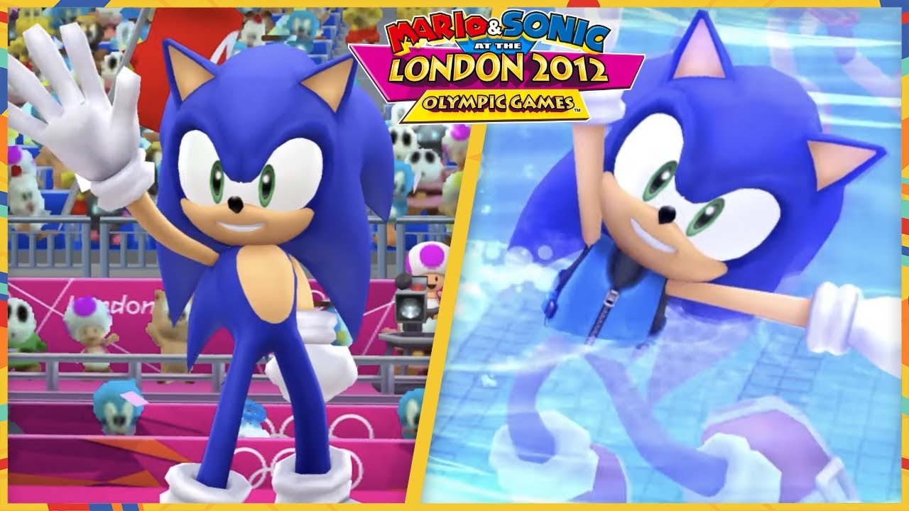 Mario & Sonic at the London 2012 Olympic Games for Wii - All Minigames/Events (Sonic gameplay)