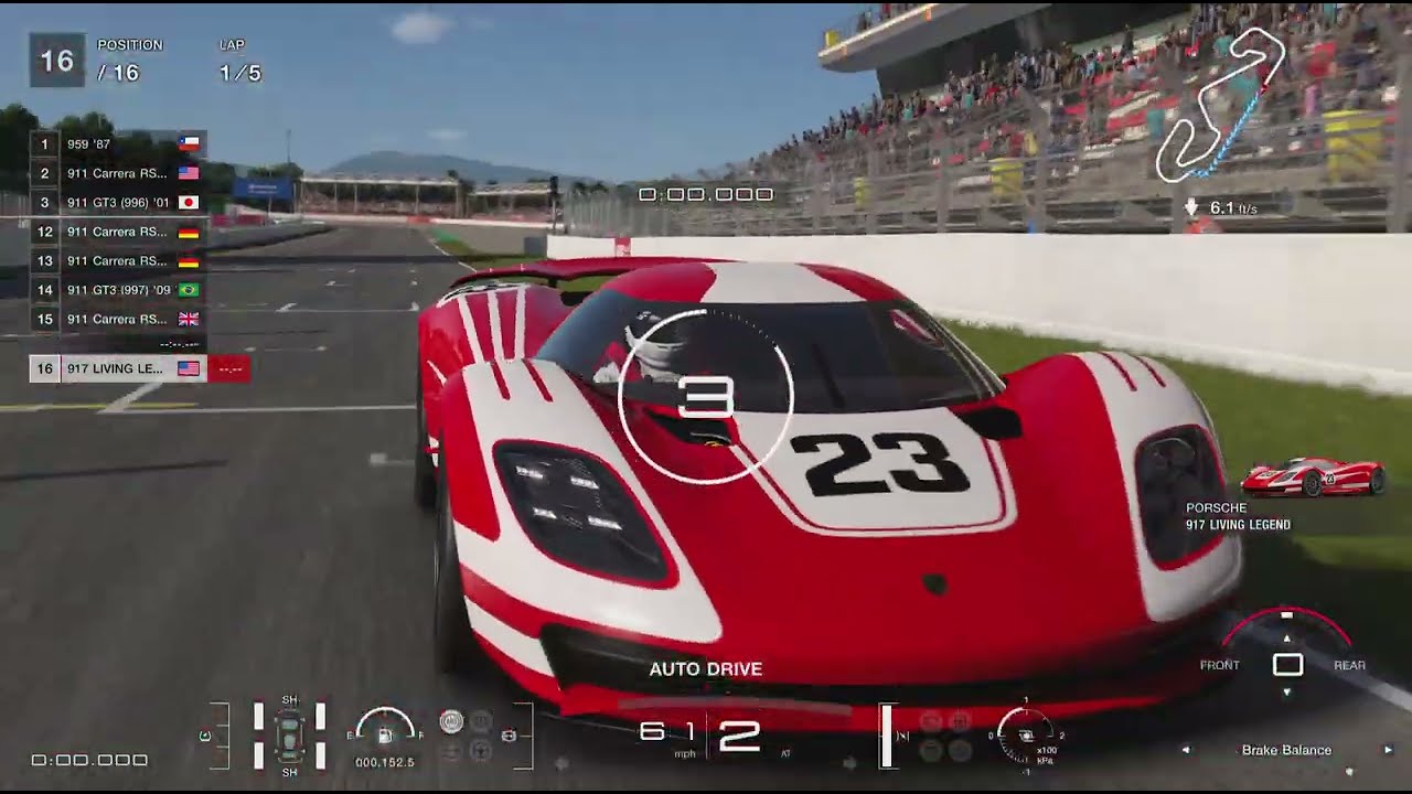 Gran Turismo 7 - Weekly Challenge - Porsche Cup - Catalunya GP No Chicane - 917 Living Legend - GT7