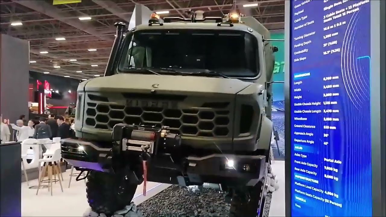 KOLUMAN TARAFINDAN &Uuml;RETİLEN KISRAK 4X4 PERSONEL TAŞIMA ARACI IDEF 2025 SAVUNMA SANAYİ FUARINDA
