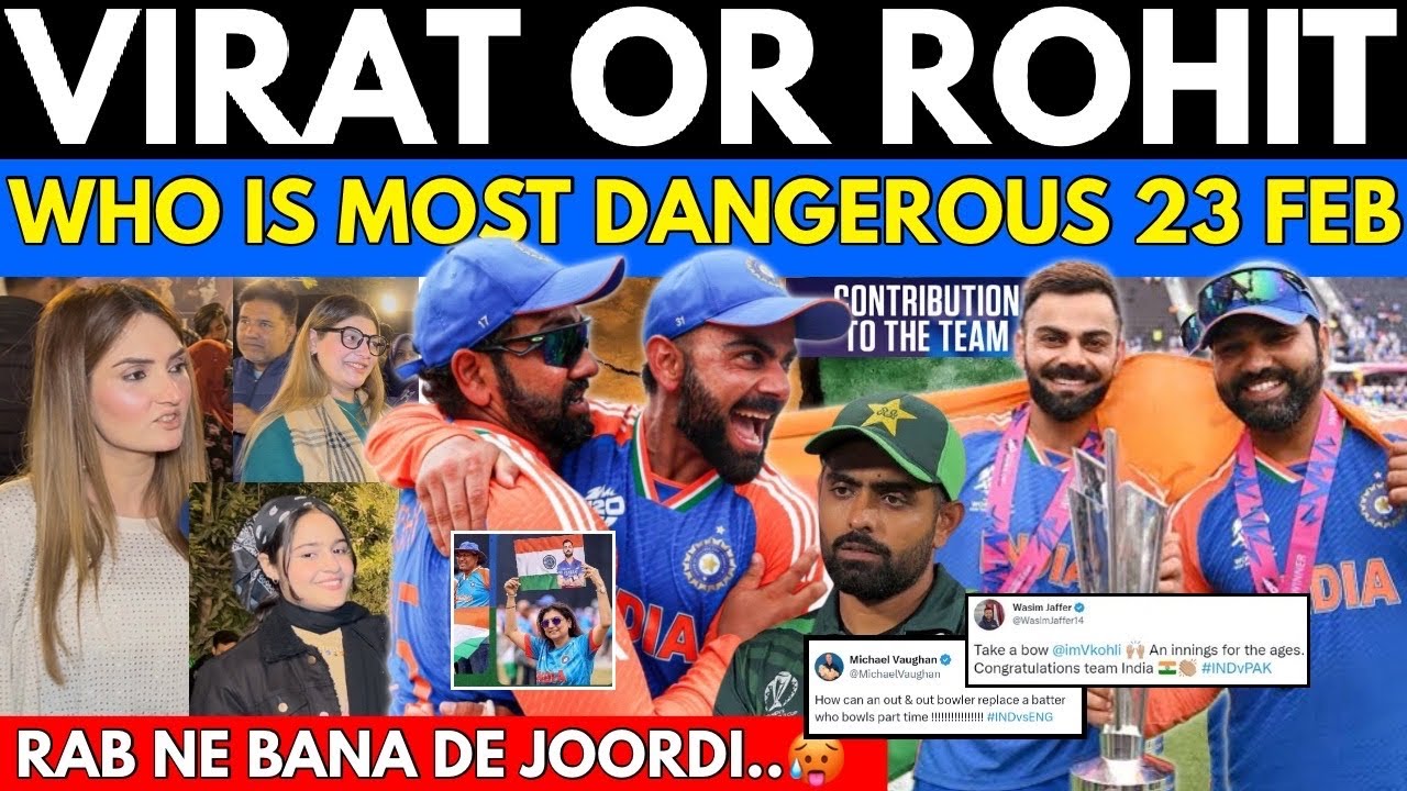Virat & Rohit vs Pakistan 23 Feb🥵| “Rab ne Bana de Jordi” Who will Most Dangerous in CT2025