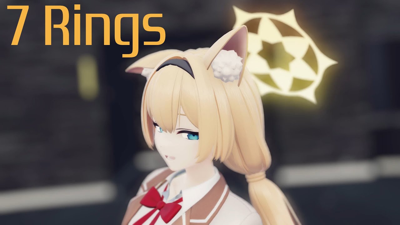 [Blue Archive MMD] 7 Rings - Mari (AI Cover)