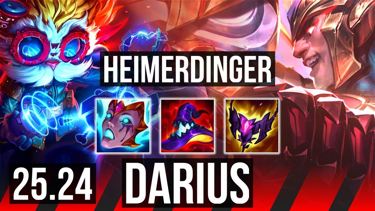 HEIMERDINGER vs DARIUS (TOP) | 46K damage | EUW Diamond | 25.24