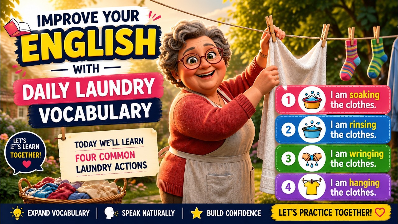 Laundry Vocabulary in English | Speak English Naturally