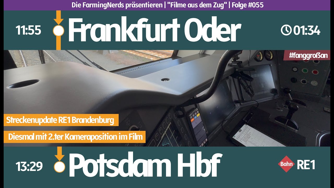 #055 | 4K Führerstandsmitfahrt | Streckenupdate RE1 | 