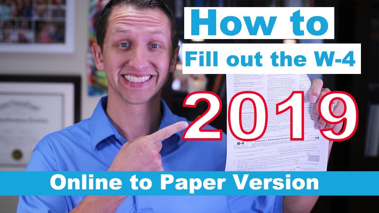 How to fill out the W-4