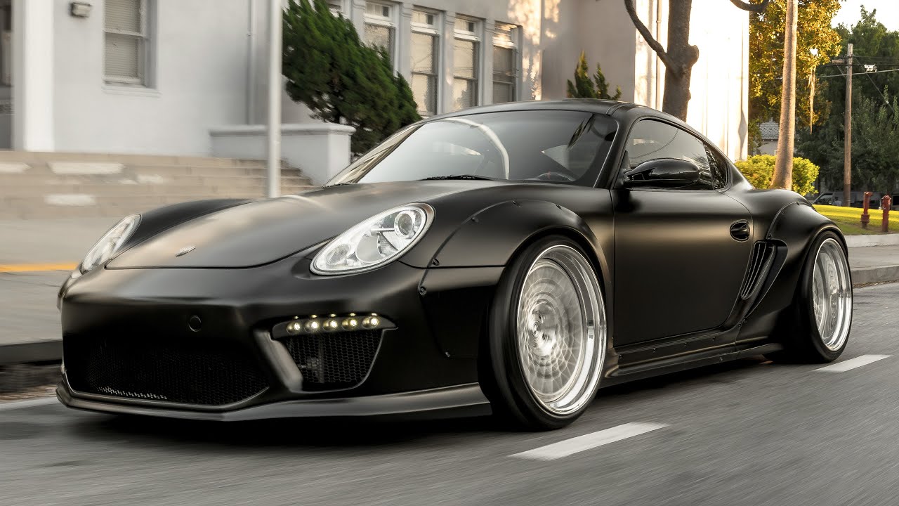 Widebody Porsche Cayman, BURNT LAMBORGHINI SVJ.