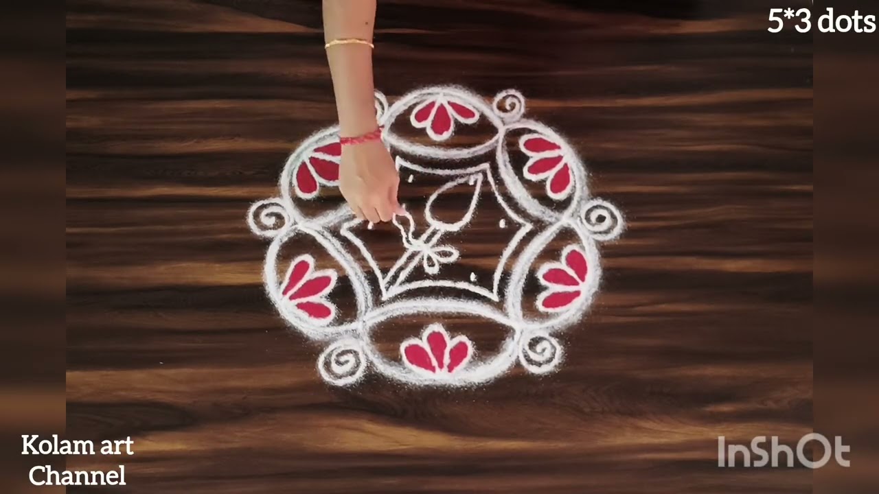 Thaipoosam kolam 🌼 rangoli kolam 🌷 daily kolam 🌼 easy rangoli 🎊#kolangal #kolam #kolamart #muggulu 