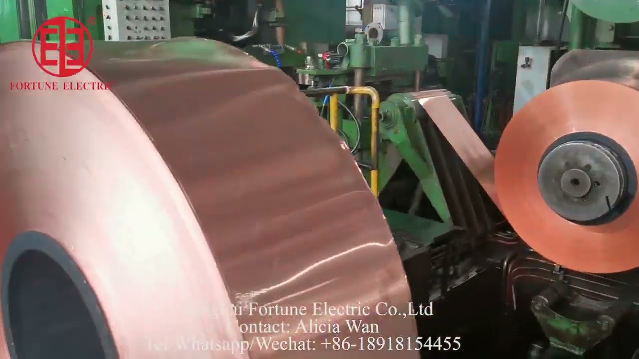 Rolling machine for copper strip