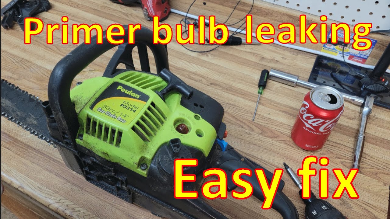 Replacing a chainsaw primer bulb, easy fix