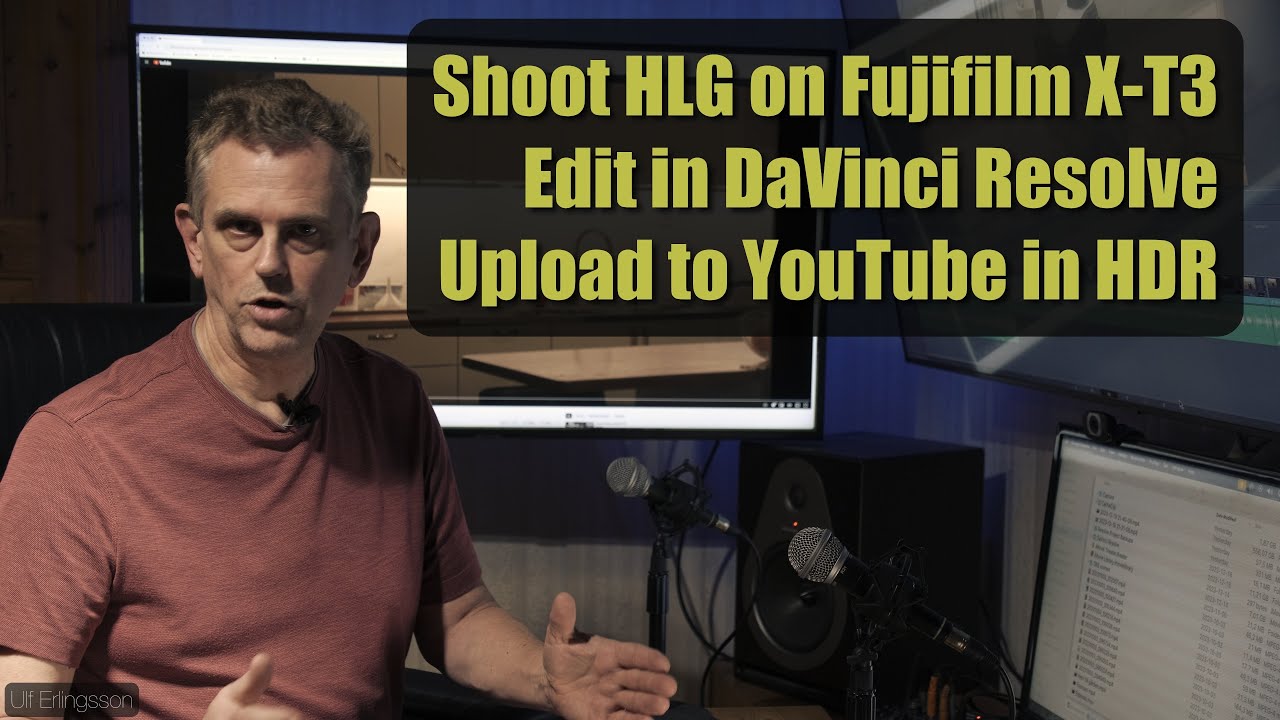 How to shoot HLG on Fujifilm X-T3, edit in DaVinci Resolve, and upload to YouTube in HDR