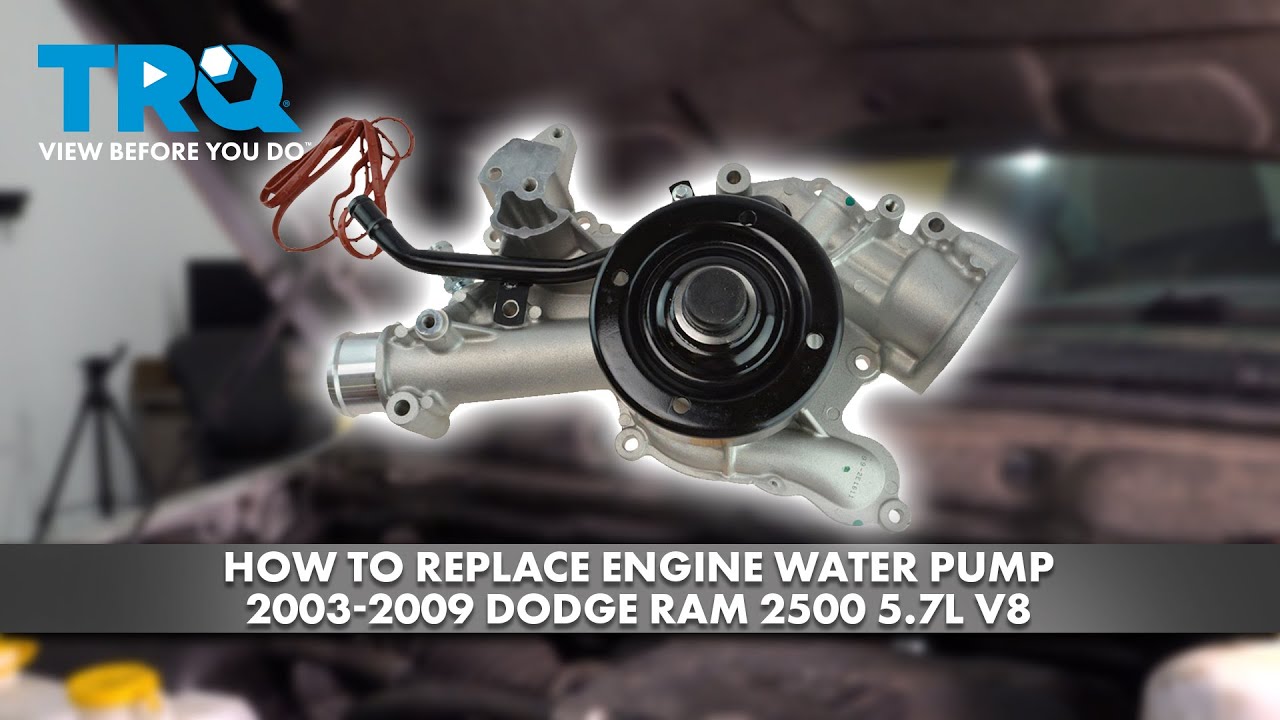 How to Replace Engine Water Pump 2003-2009 Dodge Ram 2500 5.7L V8