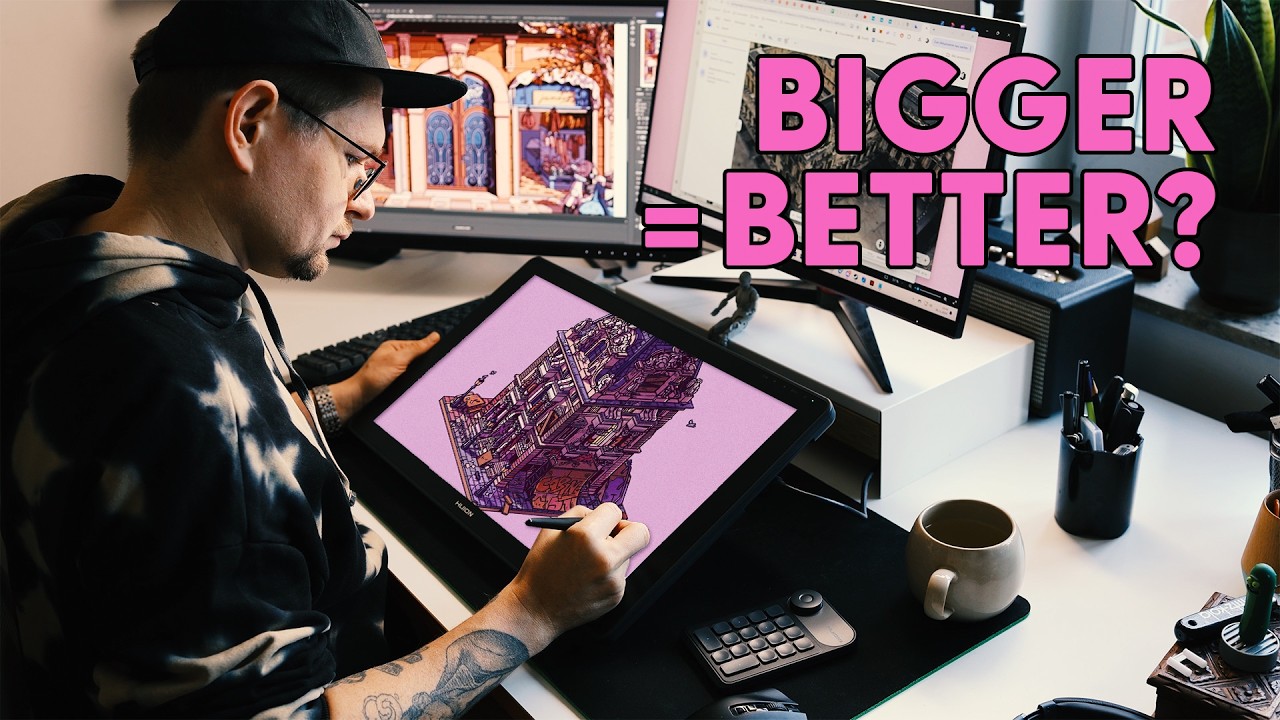 Обзор Huion Kamvas 22 Plus и Keydial Mini + рисование в Affinity Designer