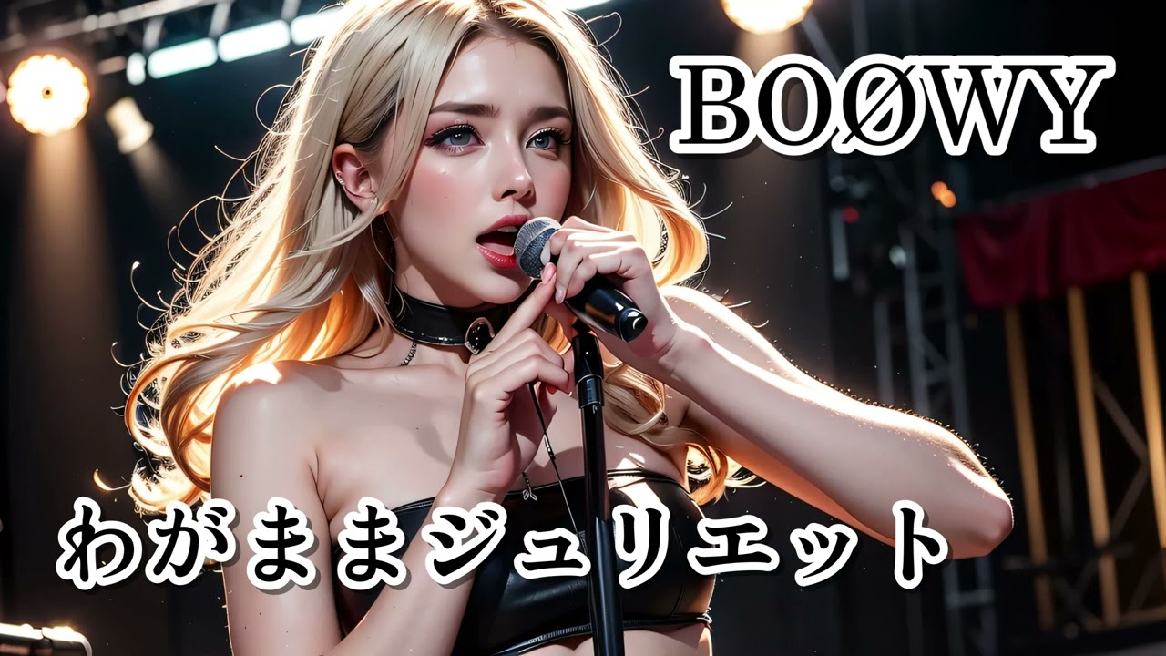 BOØWY【わがままジュリエット 】AIメタル女子がカバーした　AI cover J-Rock