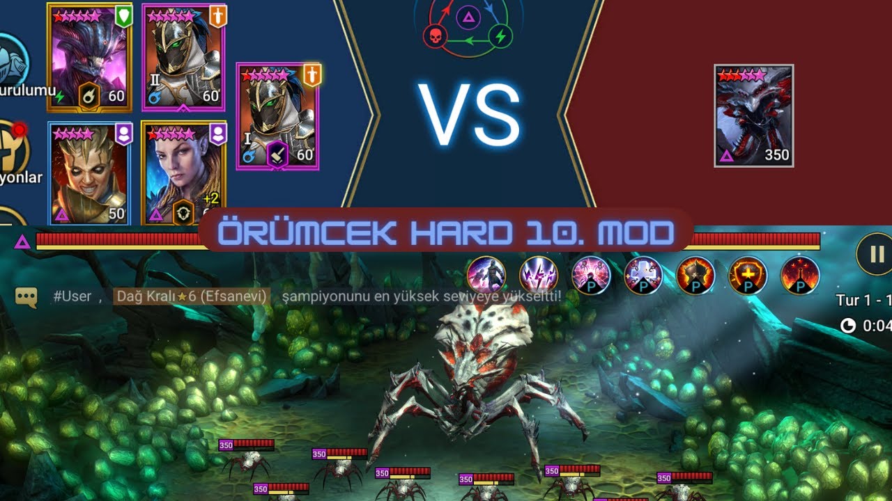 💥 ÖRÜMCEK ZOR 10 FULL AUTO  💥  | RAID SHADOW LEGENDS