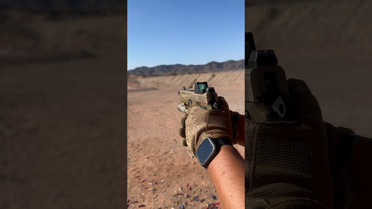 FNX-45 slaps, unzip, load, shoot. Happy Sunday! #45acp #fnx #pistol #gun #viral #shooting #shorts