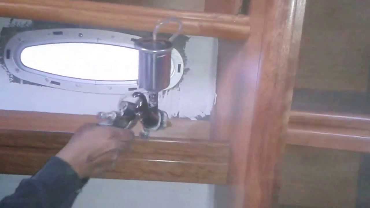 Spraying interior with Apollo 1050vr Hvlp