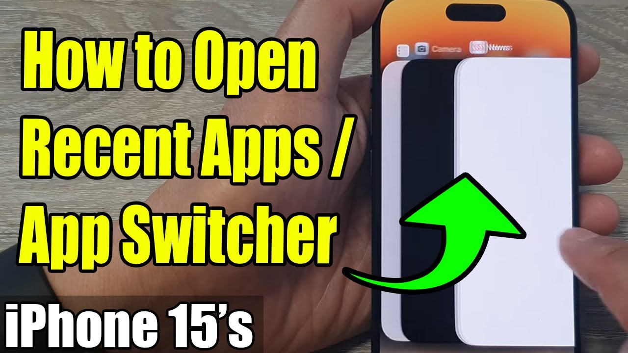 iPhone 15's: How to Open Recent Apps / App Switcher