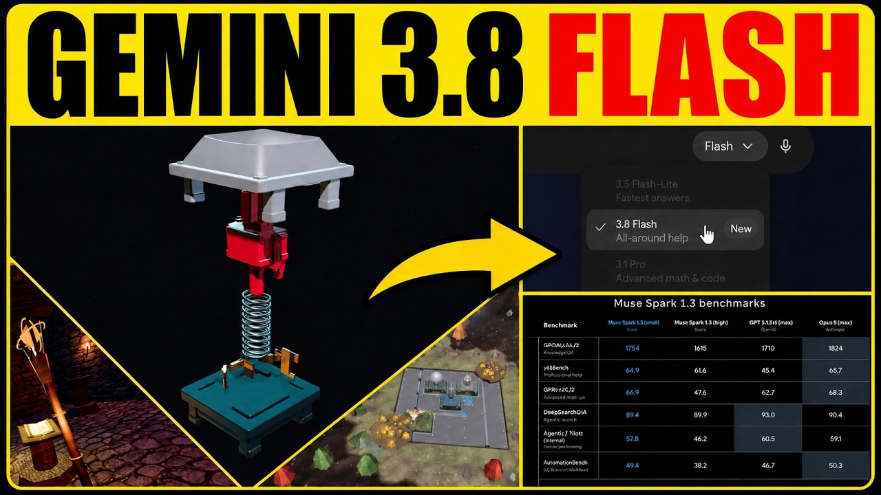 Google выпускает Gemini 3.8 Flash... а потом Meta запускает Muse Spark 1.3!?