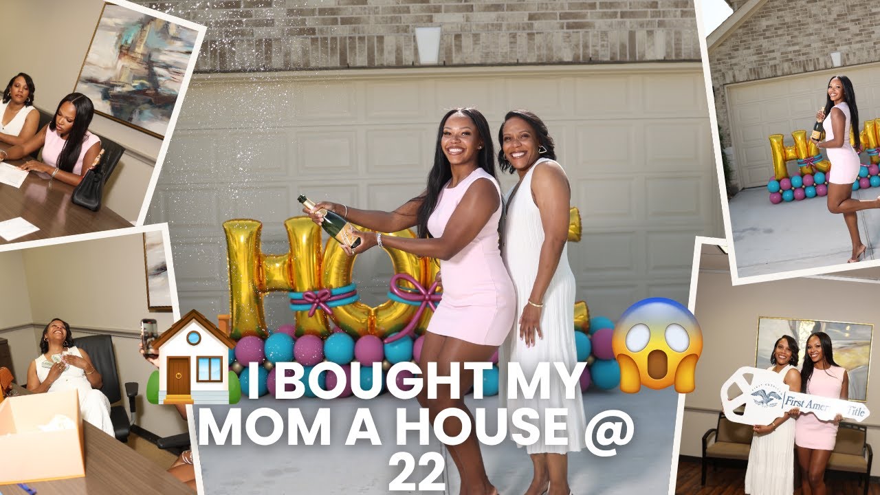 I bought my mom a house at 22 + gifted her $22,000 | VLOG